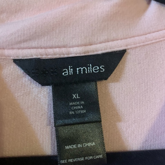 Ali Miles 3/4 sleeve top; soft pink; size xl - Picture 3 of 9